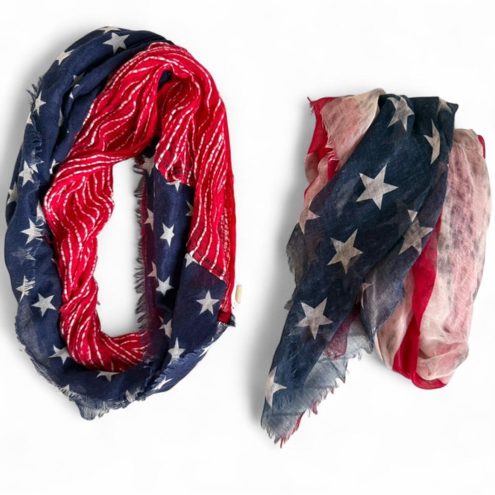 Patriotic USA Pattern Scarves